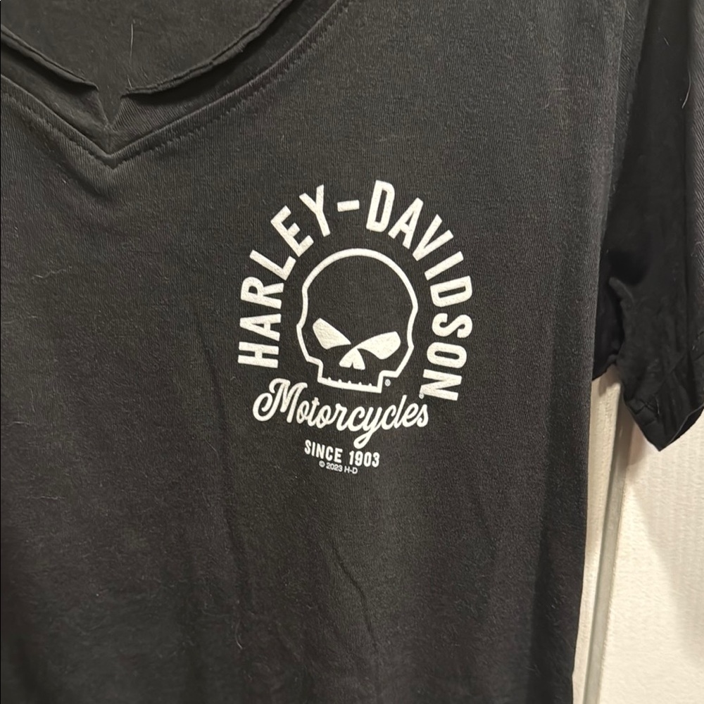 Harley-Davidson Black Short Sleeve Tee with Willie G Graphic